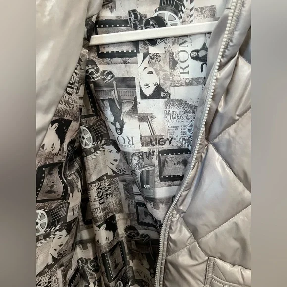 Colori Taupe Puffer Coat European Brand NEW - Picture 7 of 9